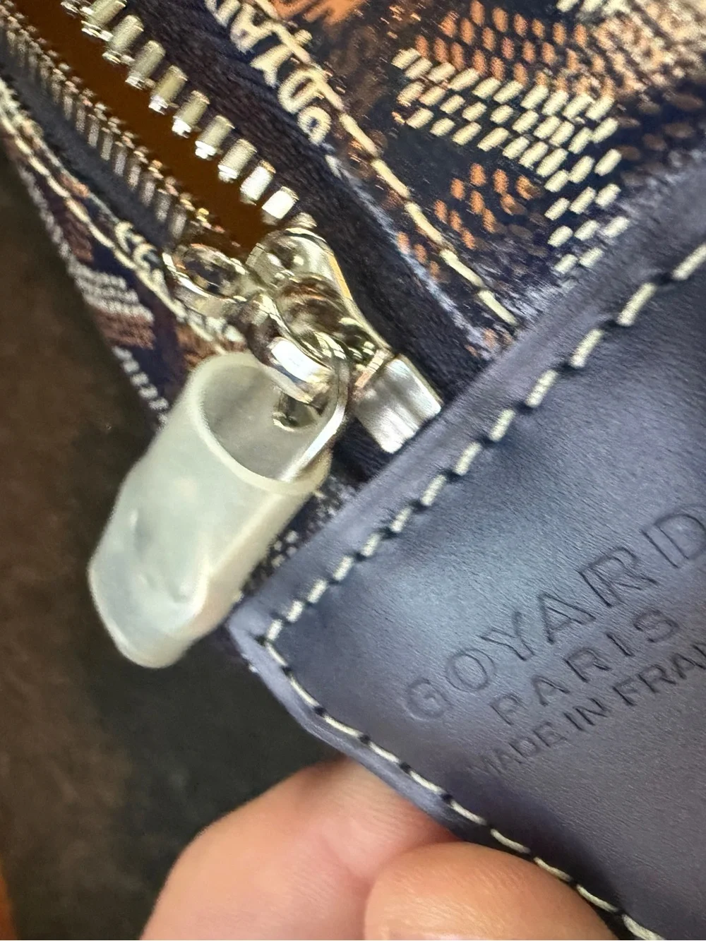 Goyard Bowling 45 Travel Duffle Dark Navy